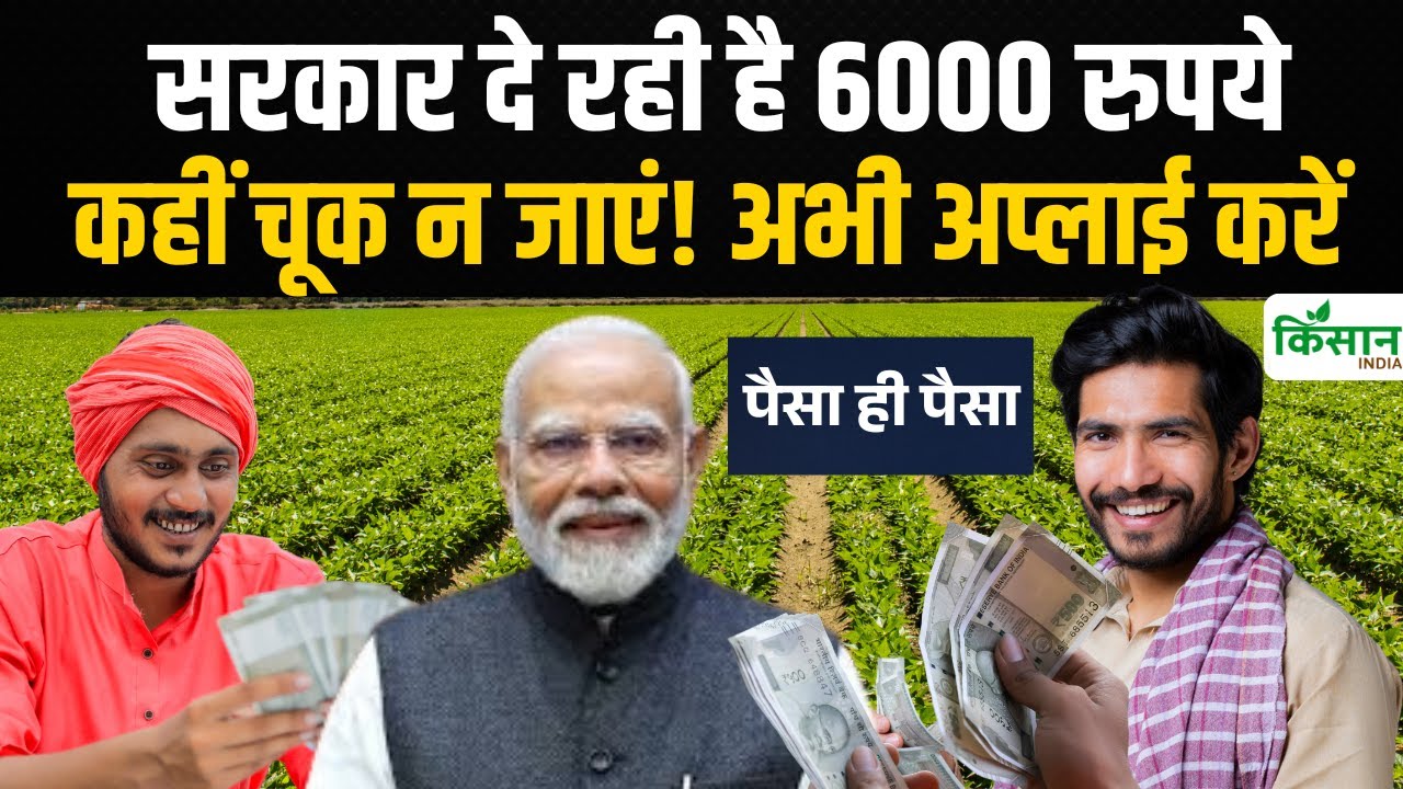सरकार इस योजना में देती है 6000 रुपये, अभी अप्लाई करें