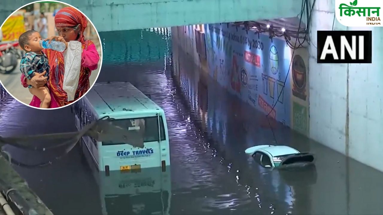 दिल्ली में भारी बारिश से सड़कें लबालब, राजस्थान के कई जिलों में भीषण लू चलने की चेतावनी