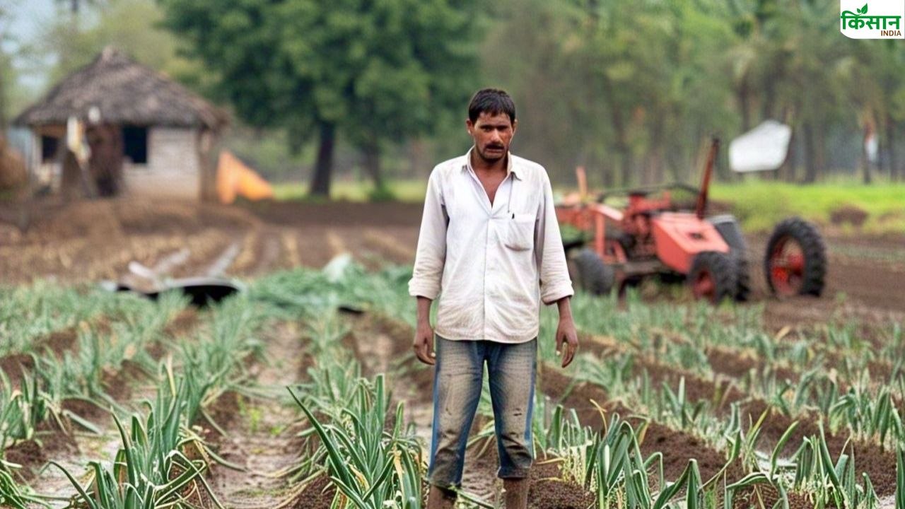 बेमौसम बारिश से प्याज की फसल बर्बाद, रेट में भी 8 रुपये किलो गिरावट