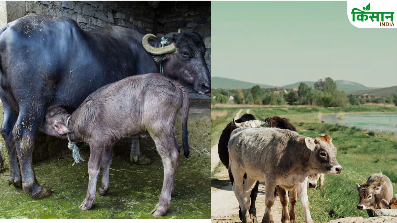 गाय-भैंस का दूध बढ़ाने के लिए जरूरी आहार, जानिए कैसे सुधारें उनकी सेहत और उत्पादन
