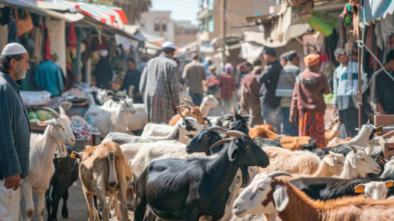 मंडी में बिकने आए बकरे खाते हैं ड्राई फ्रूट्स और दूध मिला चारा, खरीदने के लिए एडवांस बुकिंग