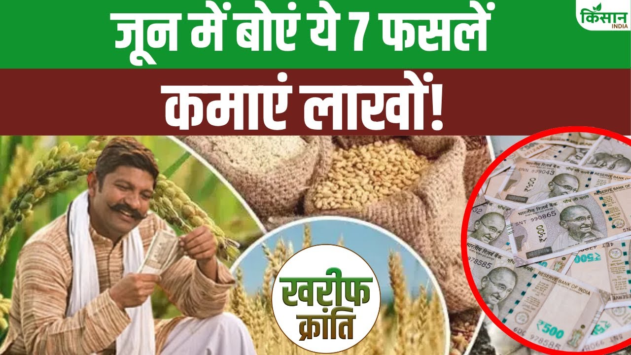 जून में करें इन 7 फसलों की खेती, होगी लाखों में कमाई