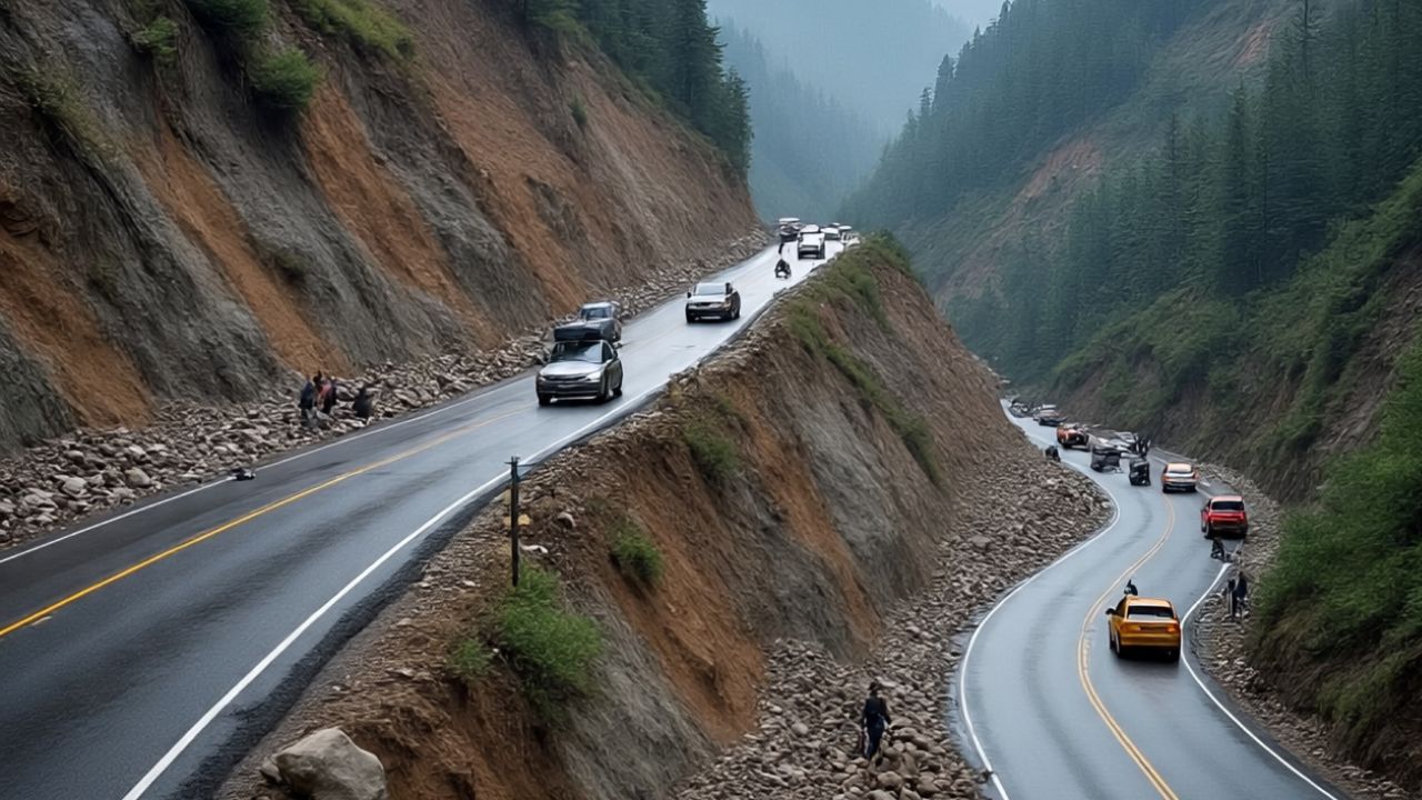हिमाचल में बारिश से तबाही, दो नेशनल हाईवे सहित 795 सड़कें बंद.. फसलों को भी नुकसान