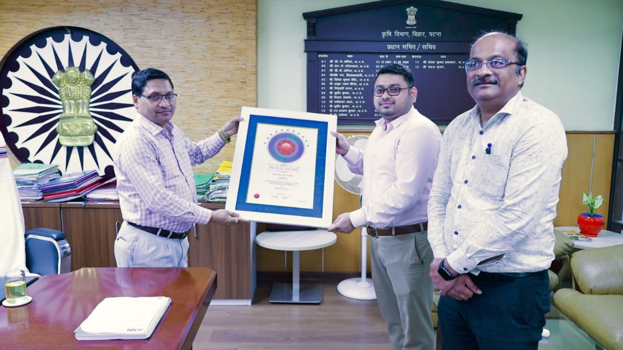 किसानों को सभी योजनाओं का लाभ पहुंचाने वाली Bihar Krishi App को अवॉर्ड, 5 लाख से ज्यादा किसान उठा रहे लाभ