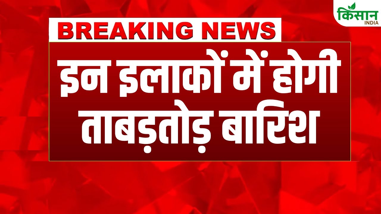 मूसलाधार बारिश की चेतावनी, IMD का अलर्ट- इन इलाकों में होगी भारी बारिश