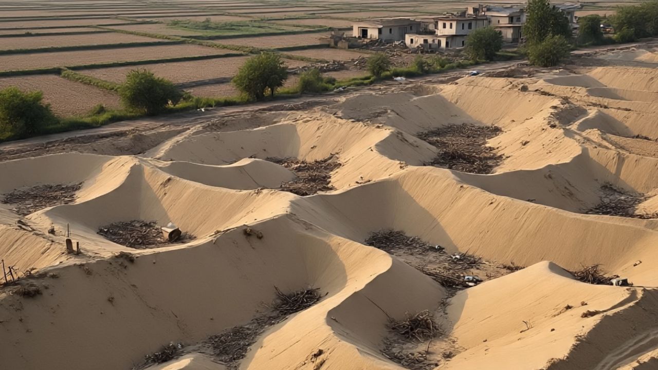 बाढ़ के बाद खेतों में जमा हुई रेत, अब किसान बिना मंजूरी बालू बेचकर करेंगे कमाई.. सरकार ने जारी की SOP