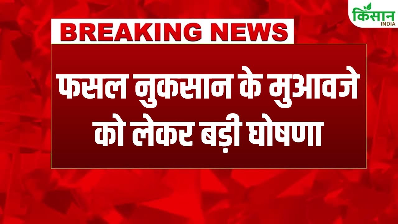 केंद्र सरकार का बड़ा फैसला, प्राकृतिक आपदा से फसल खराब होने पर मिलेगा तुरंत मुआवजा
