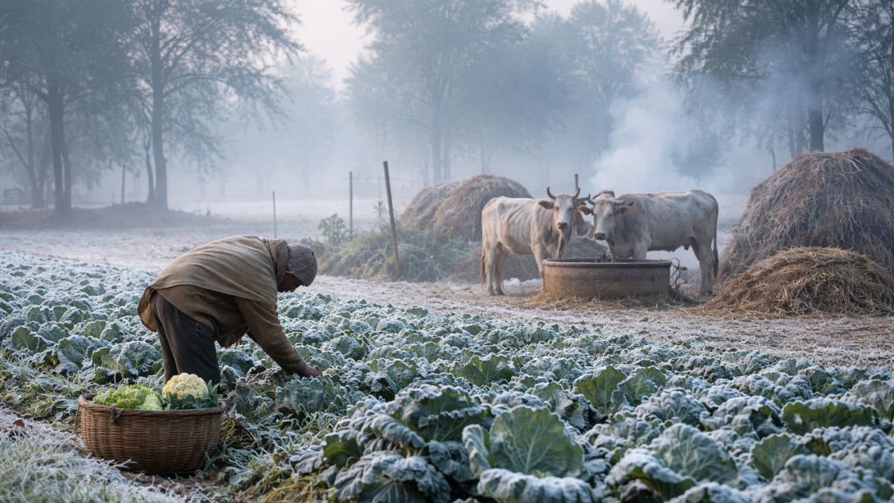 Farming Tips: कड़ाके की ठंड में फसल और पशु दोनों खतरे में! कृषि विभाग की ये सलाह मान ली तो बच जाएगा भारी नुकसान