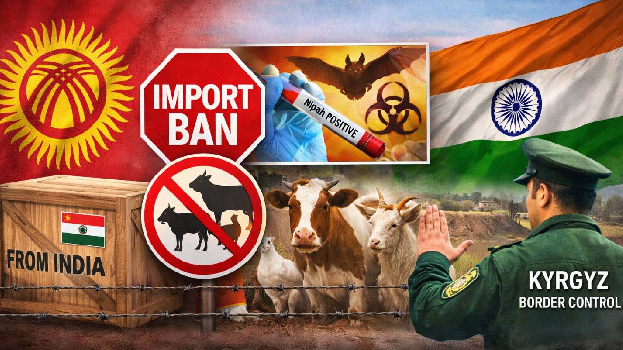 भारत को झटका, किर्गिस्तान ने पशु उत्पादों के आयात पर रोक लगाई… ये हैं बड़ी वजह