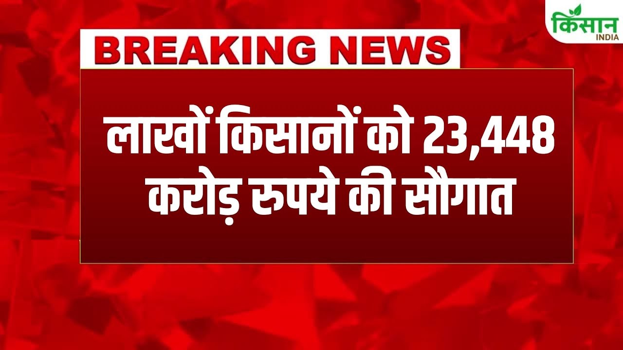 सरकार का बड़ा फैसला, लाखों किसानों के खातों में पहुंचे 23,448 करोड़ रुपये, कृषि क्षेत्र में बना नया रिकॉर्ड