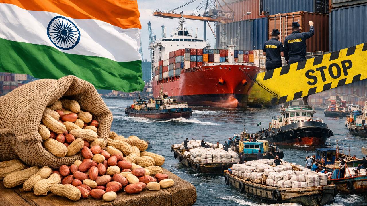 भारत से जा रही अवैध मूंगफली पर इंडोनेशिया का सख्त एक्शन, 10 जहाज समेत हजारों टन खाद्य सामग्री जब्त