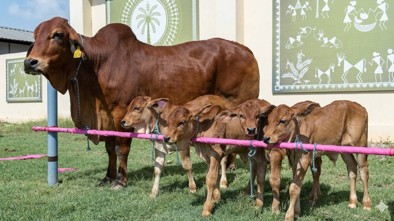 देसी गायों में बड़ा वैज्ञानिक कमाल, साहीवाल नस्ल में IVF तकनीक से पैदा हुए 5 बछड़े