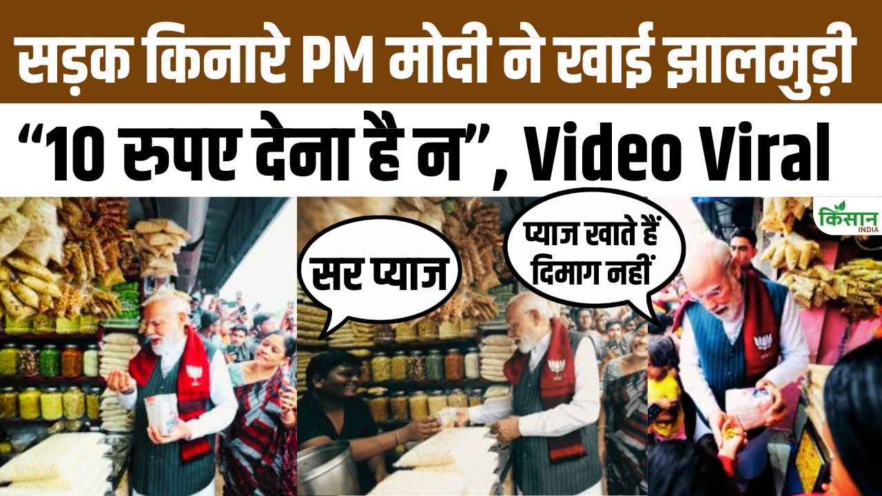 PM मोदी का अनोखा अंदाज, सड़क किनारे खरीदी झालमुड़ी, जेब से निकाले 10 रुपये, वीडियो वायरल