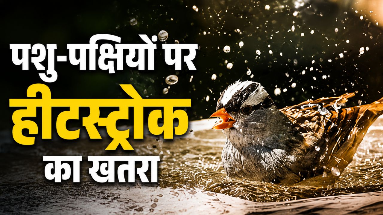 हीटस्ट्रोक से पक्षियों के बेहोश होने और मरने के मामले बढ़े, चील-कबूतर और गायों पर संकट