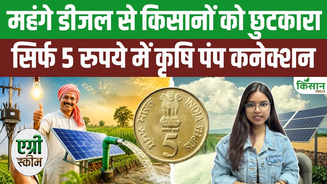 अब किसानों को सिर्फ 5 रुपये में मिलेगा कृषि पंप कनेक्शन, खेती की लागत होगी कम