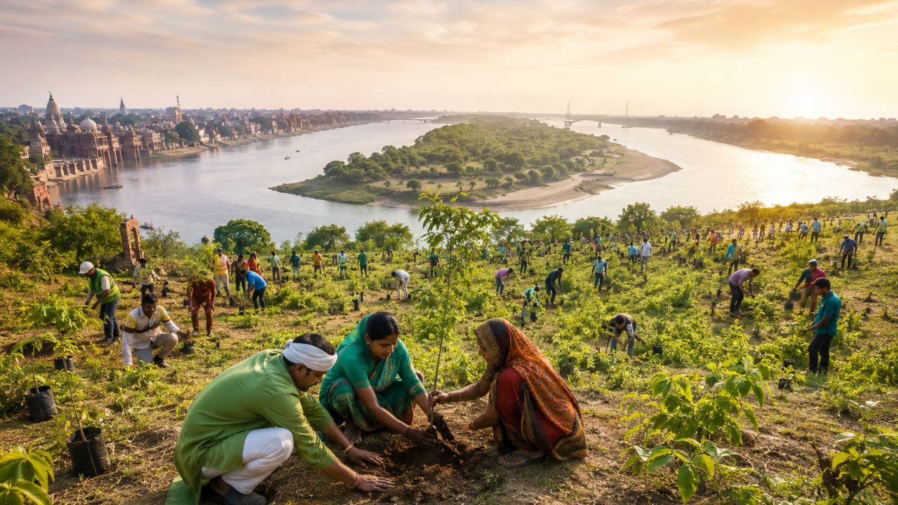 UP में शुरू होगा हरियाली का सबसे बड़ा अभियान! गंगा-यमुना के किनारे लगाए जाएंगे 4.35 करोड़ पौधे