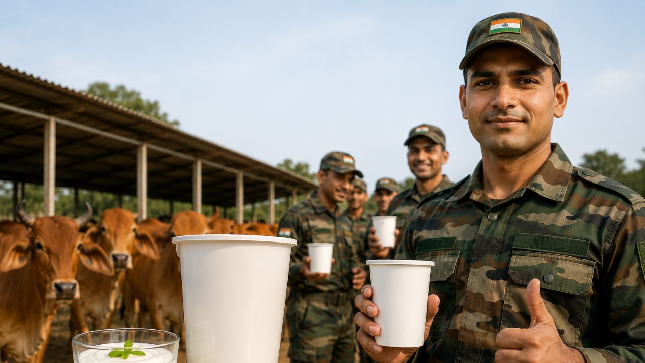 UP की देसी गायों का दूध बना सेना की पहली पसंद, डेनमार्क तकनीक से तैयार ‘स्कॉयर’ से जवान बन रहे भौलादी