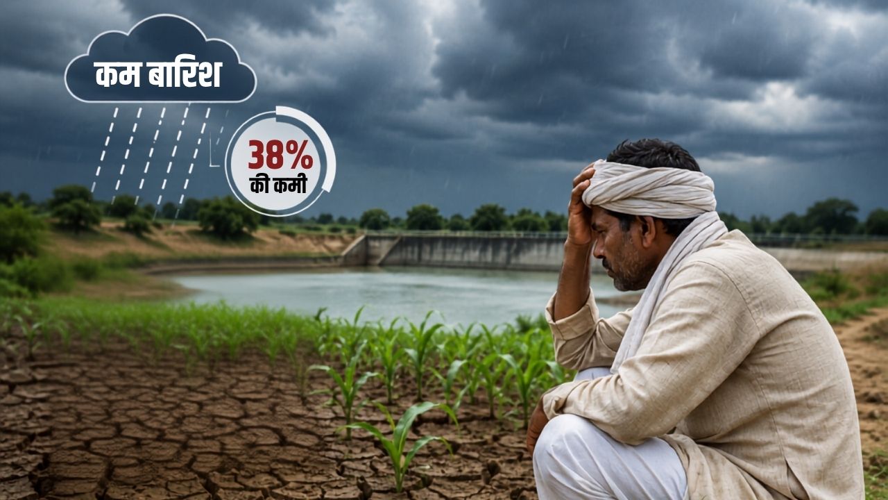 38 फीसदी कम बारिश ने बढ़ाई किसानों की टेंशन! खरीफ फसलों की बुवाई पर दिखने लगा कमजोर मानसून का असर