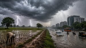 मॉनसून की रफ्तार धीमी, फिर भी बारिश का कहर जारी, उत्तर-पश्चिम भारत में मौसम का बड़ा उलटफेर मॉनसून की रफ्तार धीमी, फिर भी बारिश का कहर जारी, उत्तर-पश्चिम भारत में मौसम का बड़ा उलटफेर