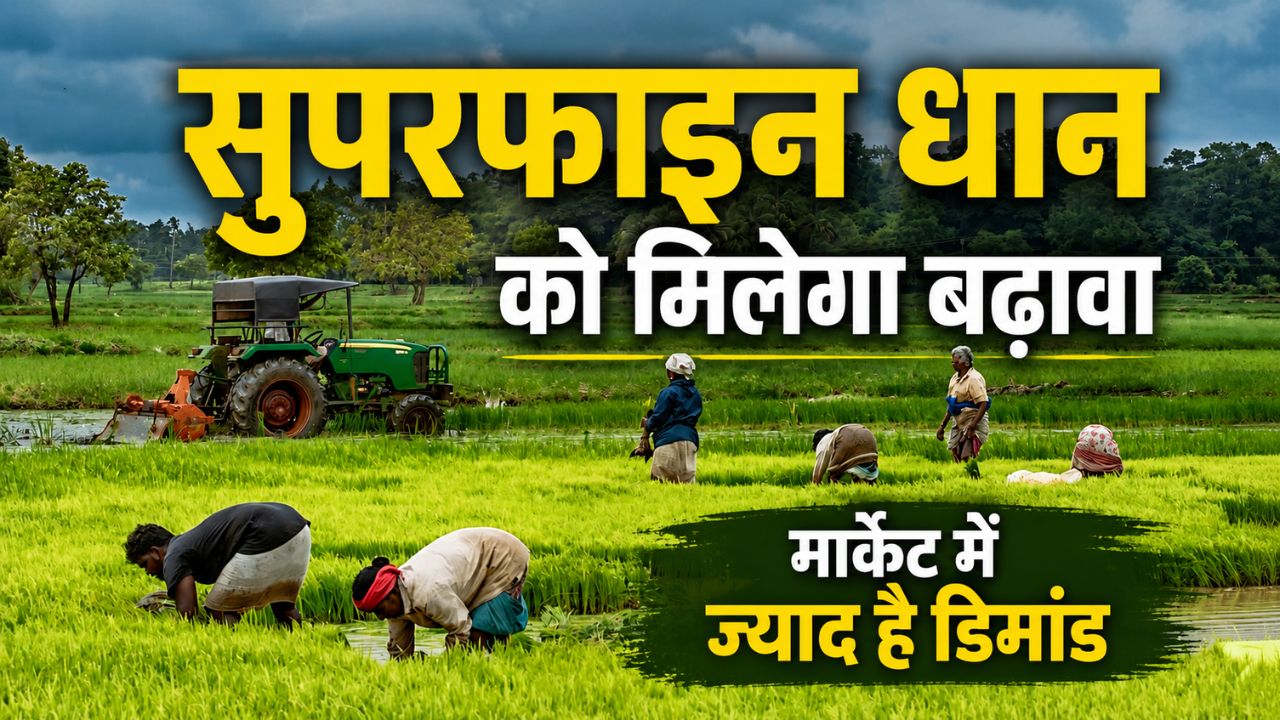 सरकार का बड़ा फैसला, अब 7 सुपरफाइन धान पर मिलेगा बोनस, जानें कौन सी हैं किस्में