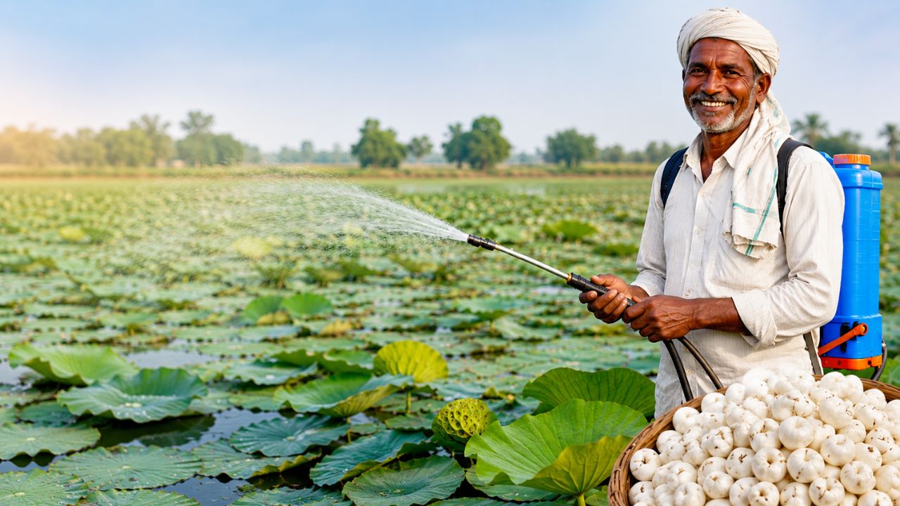 मखाना किसानों के लिए गोल्डन टिप्स, सही छिड़काव से दोगुना उत्पादन.. मुनाफा भी बढ़ेगा