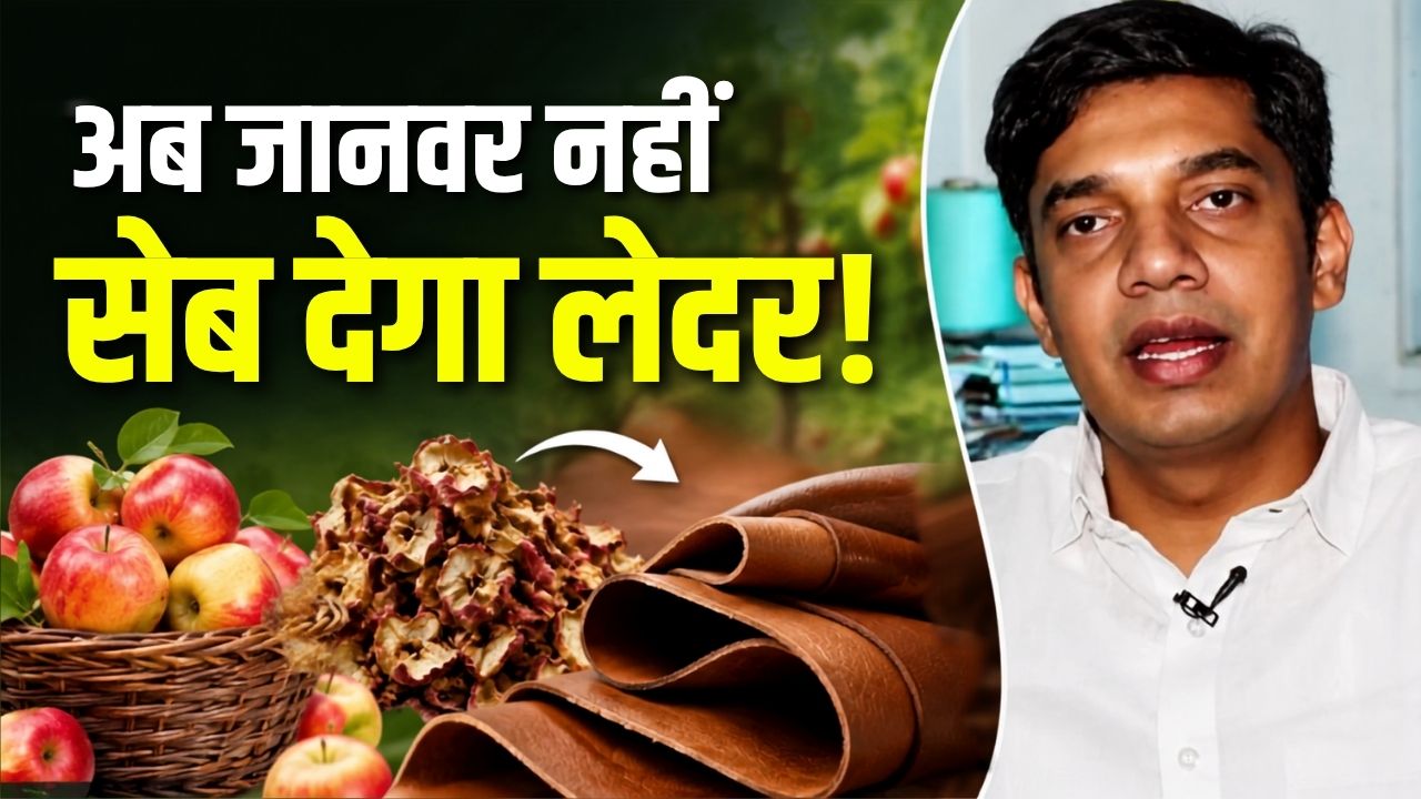 हिमाचल में सेब के कचरे से बना वीगन लेदर, 34 वर्षीय युवा की खोज ने सबको चौंकाया