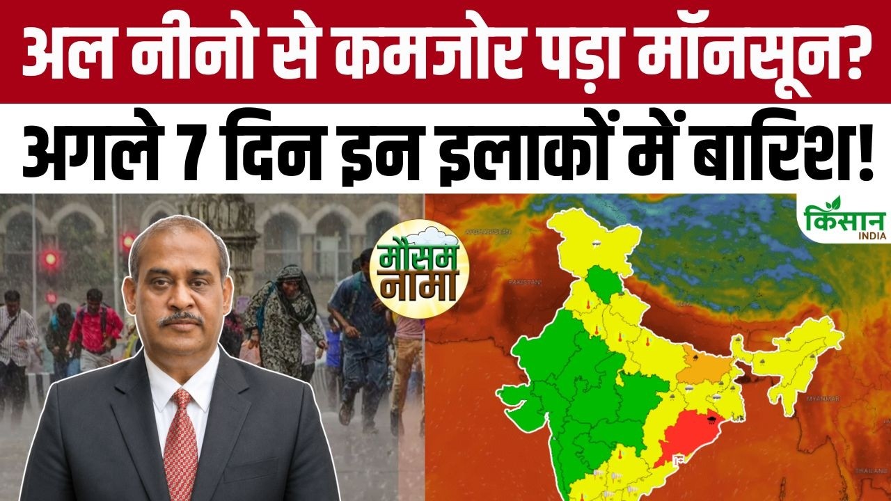 El Nino के असर से कमजोर हुए Monsoon? अगले 7 दिनों में इन इलाकों में होगी भयानक बारिश!