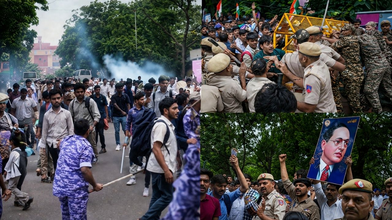 संसद मार्च पर दिनभर हाई वोल्टेज ड्रामा, कॉकरोच समर्थकों और पुलिस में भिड़ंत, नेताओं के बयान से गरमाई सियासत