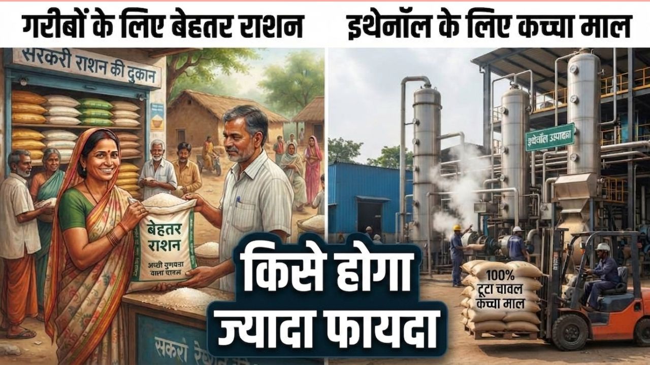 गरीबों के लिए बेहतर राशन या इथेनॉल के लिए कच्चा माल? किसे होगा टूटे चावल पर सरकार के फैसले से ज्यादा फायदा