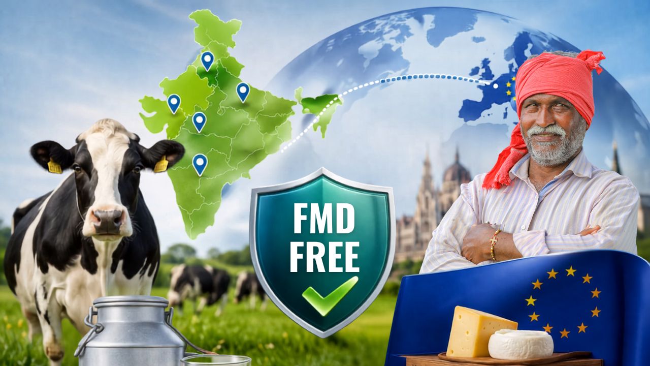 भारत के डेयरी सेक्टर के लिए बड़ी तैयारी, 2 साल में 9 राज्य होंगे FMD मुक्त, यूरोप में खुलेगा निर्यात का रास्ता