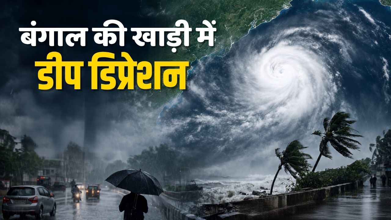 IMD की बड़ी चेतावनी! बंगाल की खाड़ी में मजबूत हुआ डीप डिप्रेशन, 5 दिनों तक होगी भारी बारिश