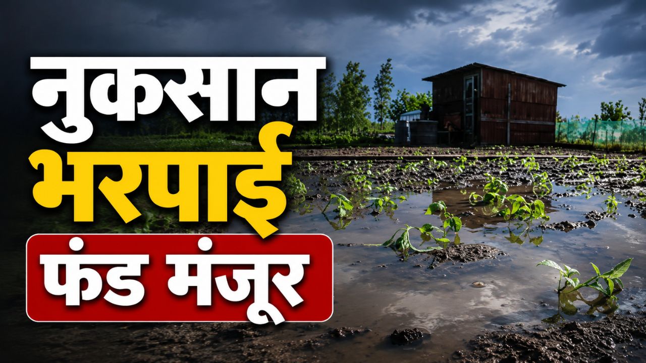 बारिश से बर्बाद 4 हजार हेक्टेयर फसल का मुआवजा मंजूर, पीड़ित किसानों को मिलेंगे 33 करोड़ रुपये