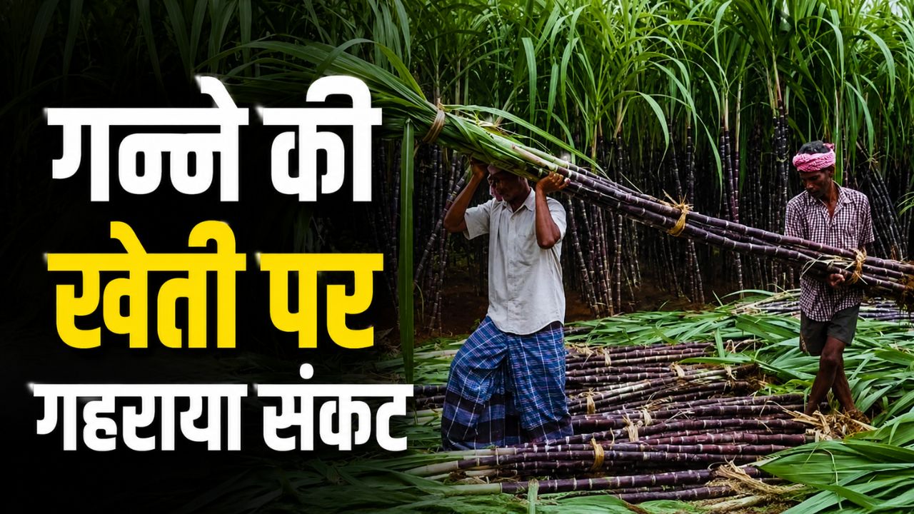 गन्ने पर व्हाइट ग्रब कीट का हमला, फसल को नुकसान.. किसानों ने की 4000 रुपये टन मुआवजे की मांग