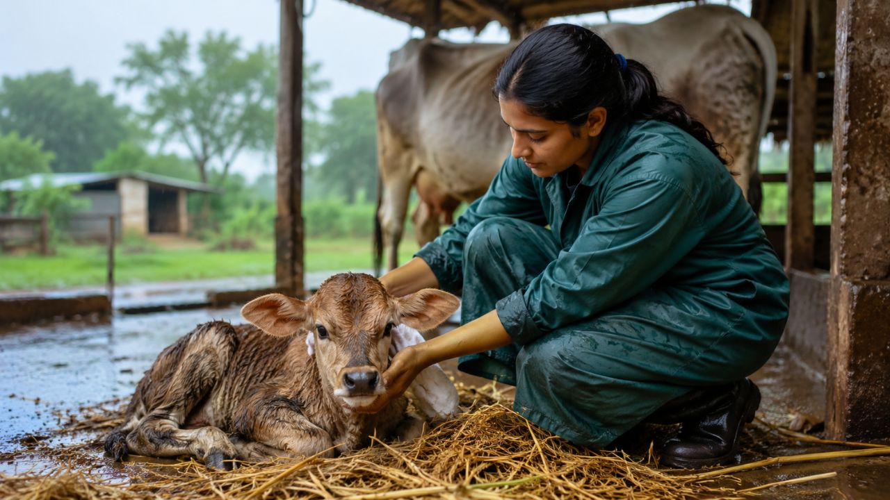 बारिश में बछड़े जल्दी पड़ते हैं बीमार! पशु चिकित्सक ने बताए आसान उपाय, ऐसे करें बचाव