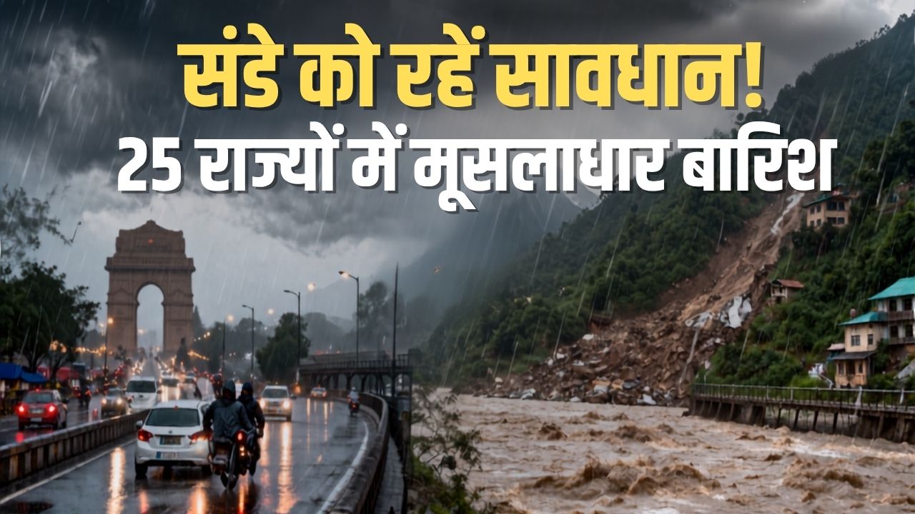 दिल्ली से राजस्थान तक बारिश की वापसी! पहाड़ों पर लैंडस्लाइड का खतरा, IMD ने जारी की बड़ी चेतावनी
