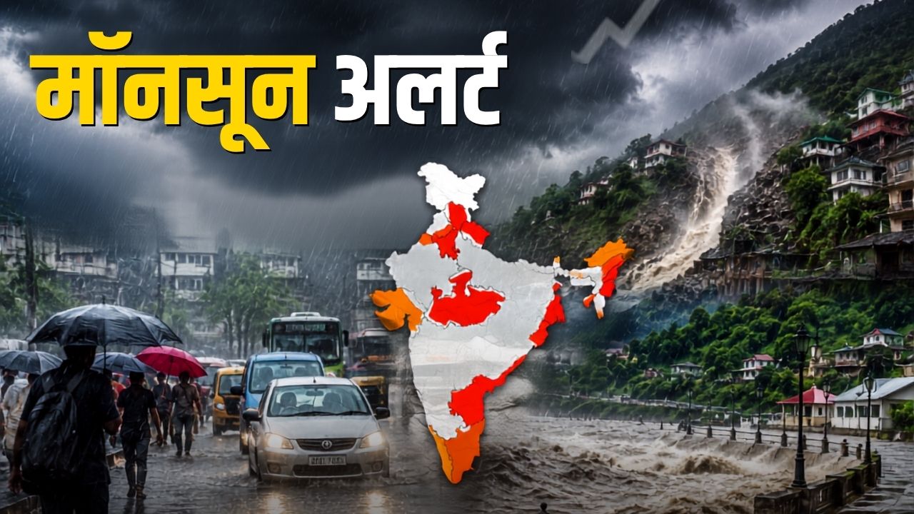 IMD का बड़ा अलर्ट, अगले 48 घंटे इन राज्यों में मूसलाधार बारिश, पहाड़ों में बाढ़ और लैंडस्लाइड का खतरा