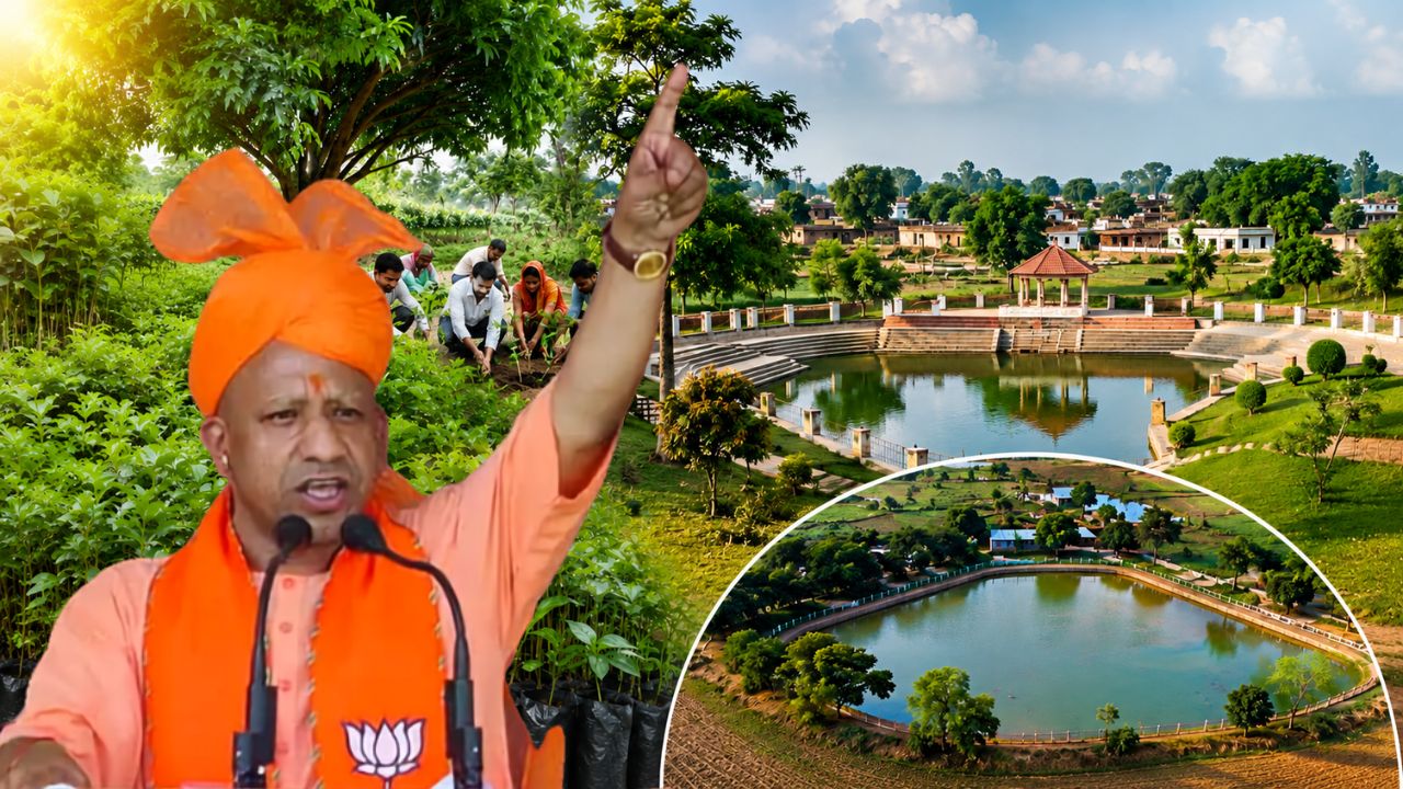 यूपी का मेगा प्लान! सड़क किनारे लगेंगे 2 करोड़ पौधे.. 19989 अमृत सरोवर से बदलेगी गांवों की तस्वीर