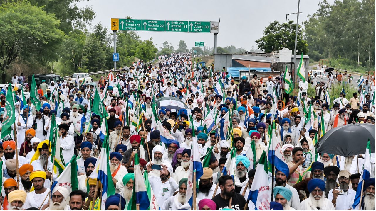 Farmers And Laborers Protest In Amritsar Oppose India Us Trade Deal