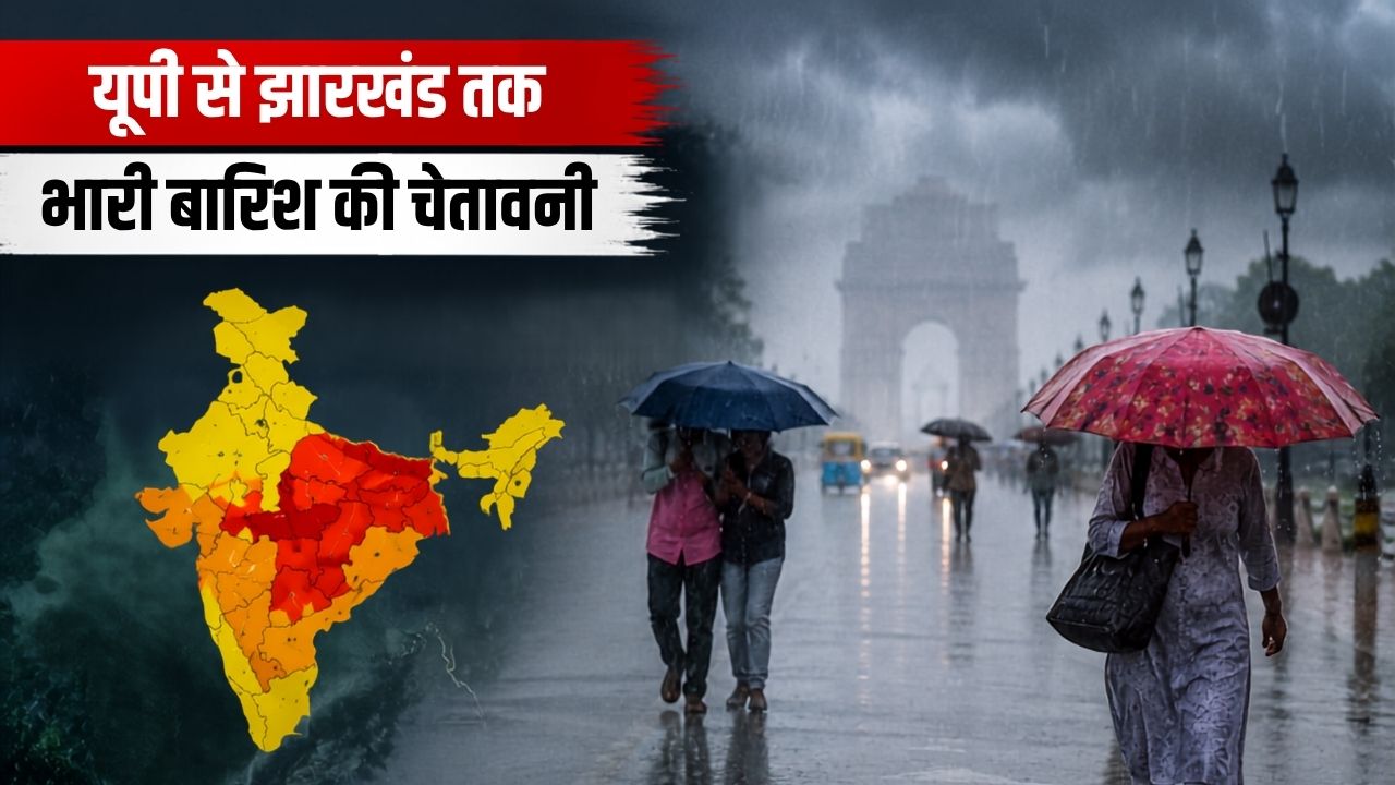Weather Update Imd Issues Heavy Rain Alert For Next Three Days In Up Bihar Jharkhand Mp