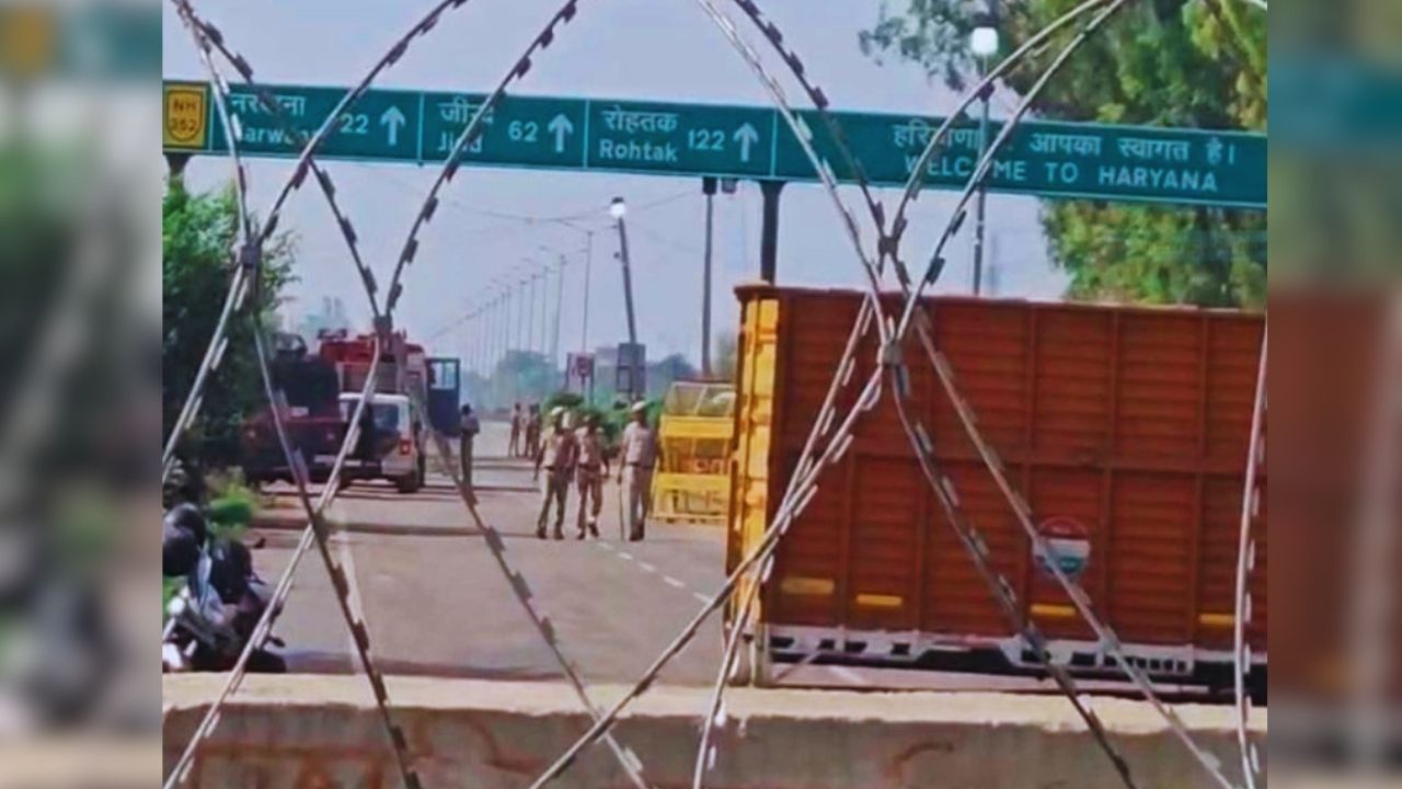 Haryana Police Blocks Khanauri Border To Stop Farmers Protest March To Delhi Kisan Bachao Padyatra