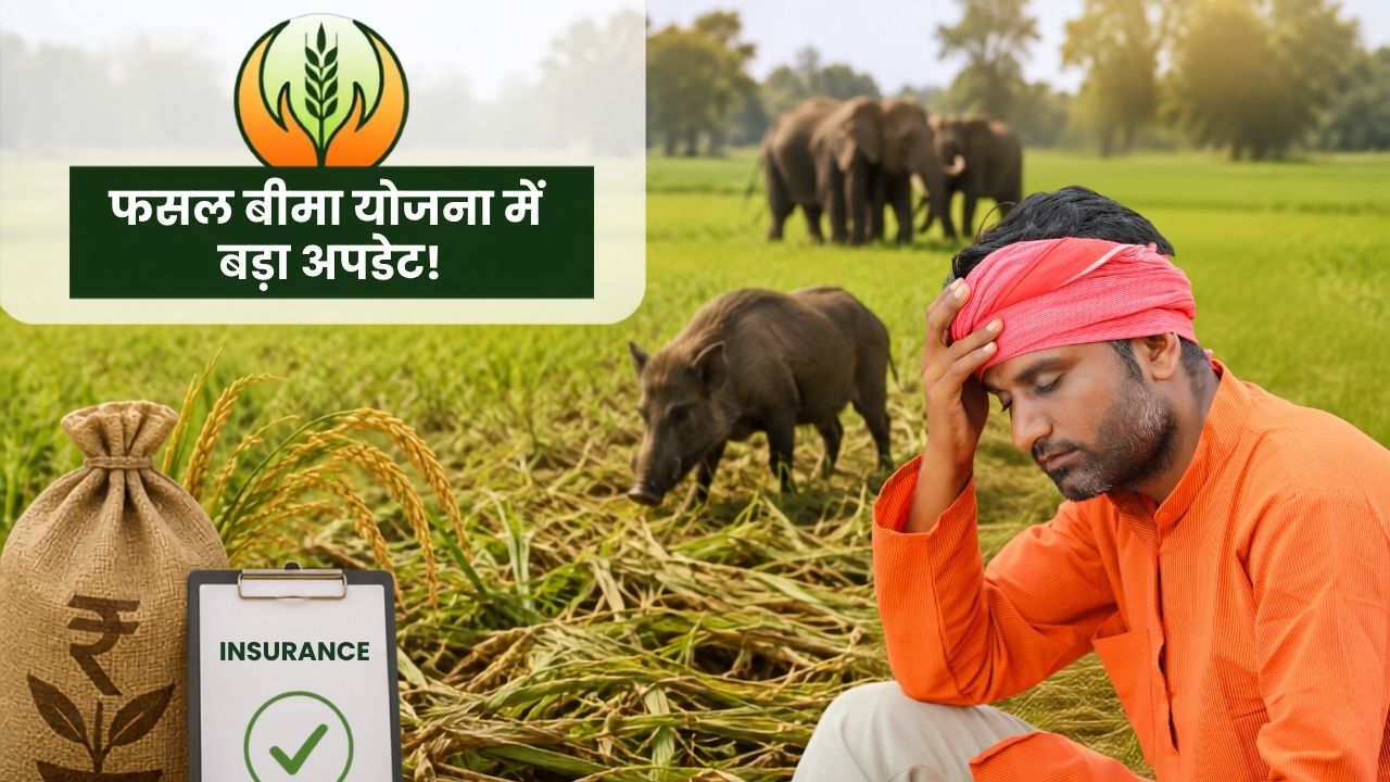 PMFBY: फसल बीमा योजना में बड़ा बदलाव, अब जंगली जानवरों से फसल नुकसान पर भी मिलेगा मुआवजा PMFBY: फसल बीमा योजना में बड़ा बदलाव, अब जंगली जानवरों से फसल नुकसान पर भी मिलेगा मुआवजा