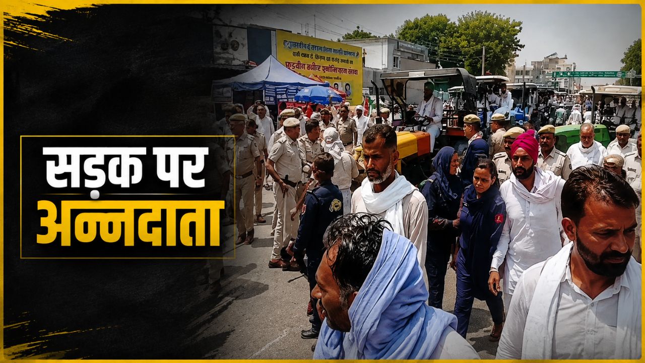 Hanumangarh Farmers Protest Over Atal Bhujal Yojana Dues Payments Clashed With Rajasthan Police Barricades Were Broken Amidst Slogan Shouting