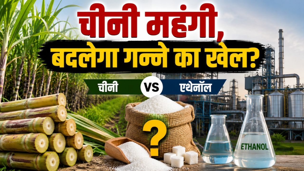 चीनी की कीमतें बढ़ीं तो एथेनॉल के लिए गन्ने का डायवर्जन घट सकता है, जानिए क्या है पूरा मामला