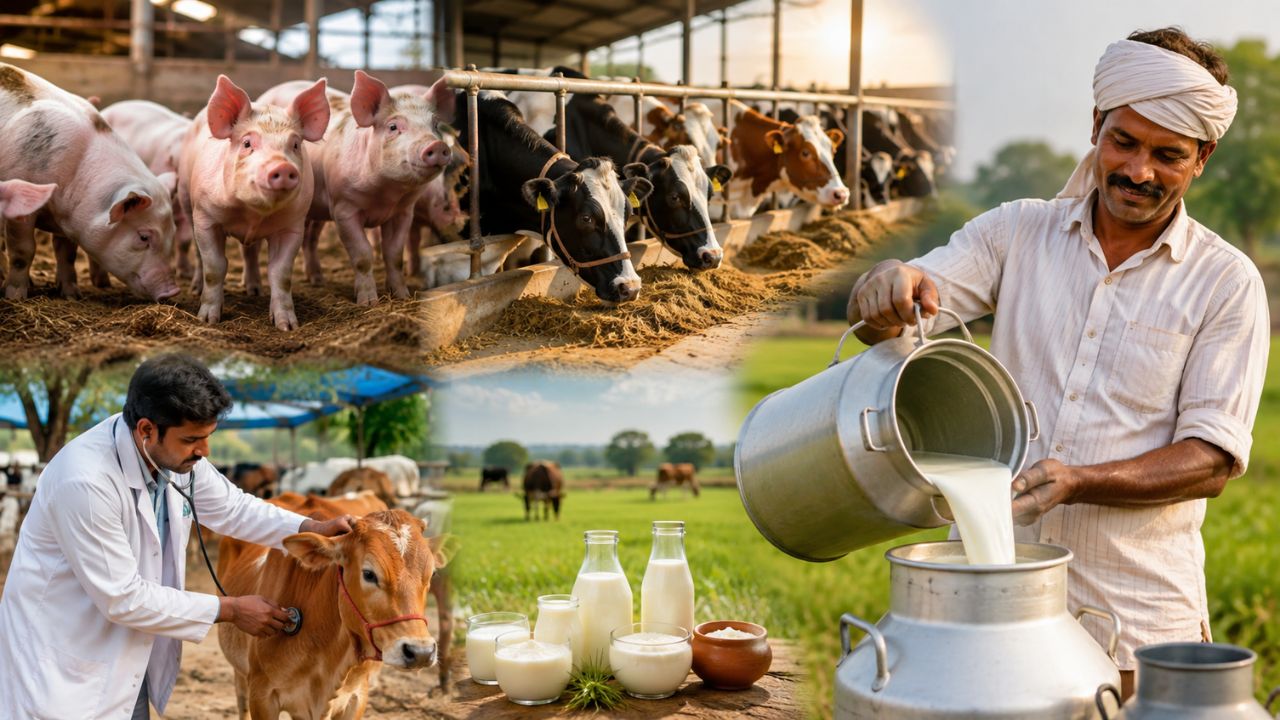 Government Big Boost For Livestock Pig Farming Dairy And Animal Health Schemes