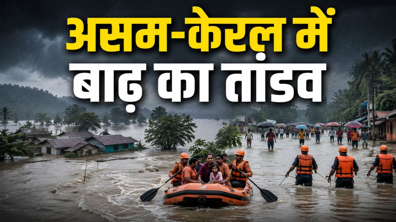 असम और केरल समेत देश के कई हिस्सों में बाढ़ से हाहाकार, मदद को बढ़े हाथ