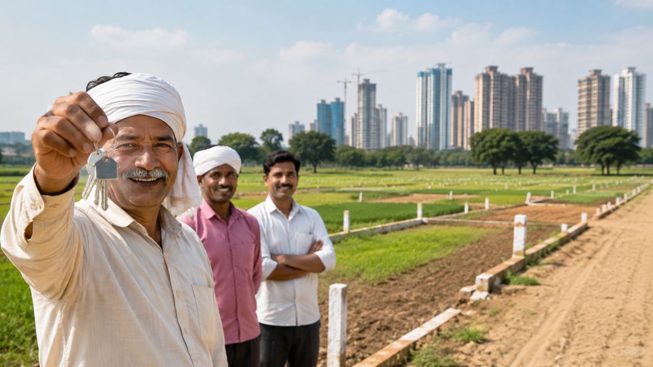 Noida Uttar Pradesh Diwali Before 350 Farmers Will Get Plots By Draw