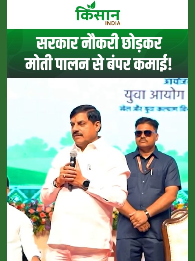 सरकारी नौकरी छोड़ मशरूम और मोती पालन कर रहा है युवा किसान, कमाई सुनकर हैरान रह गए सीएम मोहन!