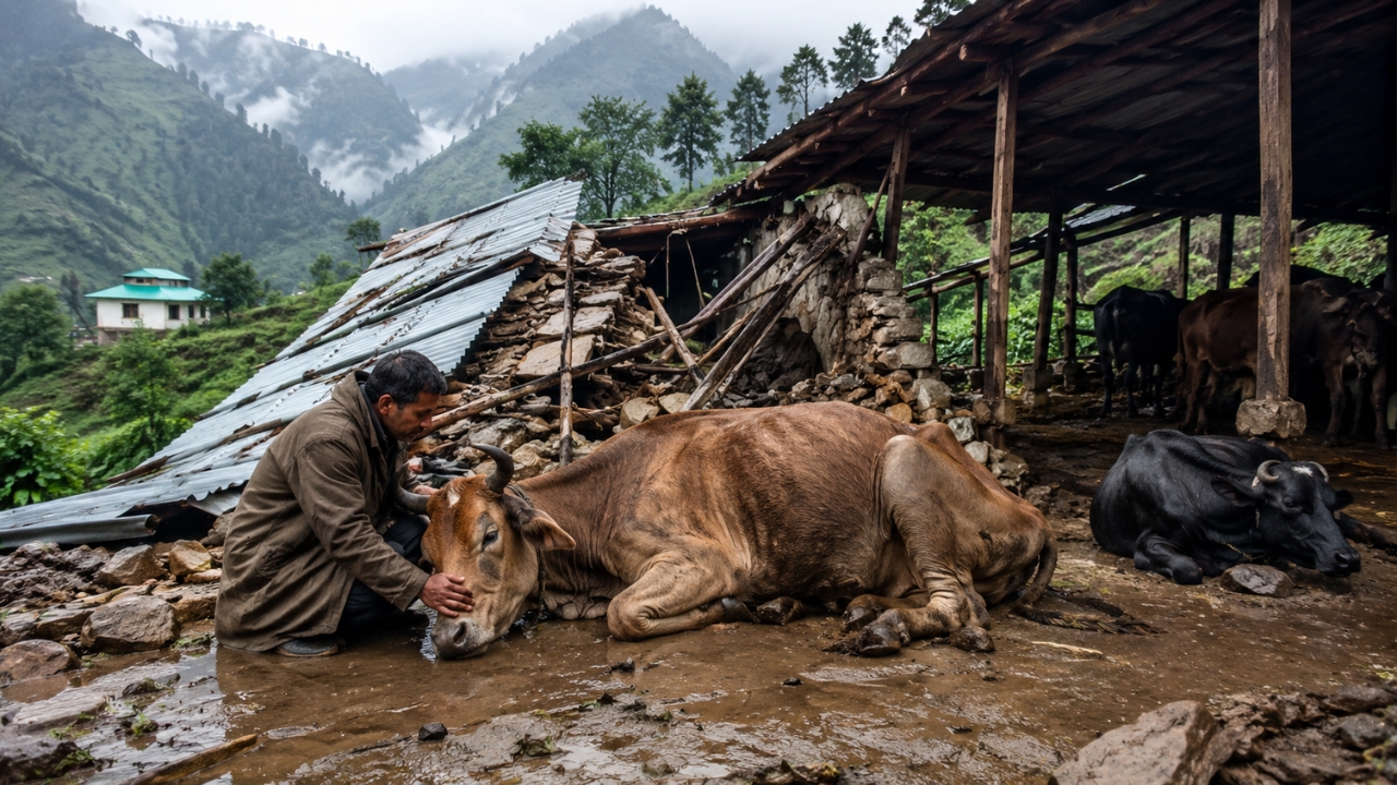 हिमाचल में बारिश-आपदा के बीच पशुपालकों के लिए राहत, पशुधन नुकसान पर 55 हजार रुपये मुआवजा