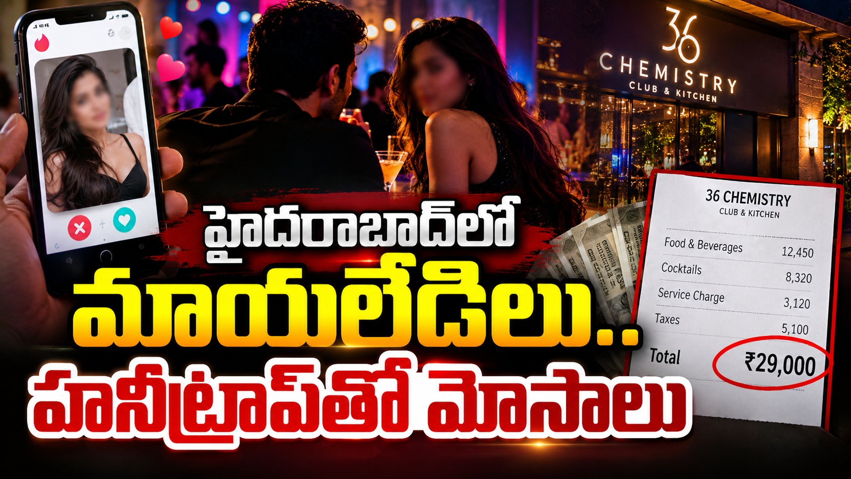హైదరాబాద్‌లో మాయలేడిలు..హనీట్రాప్‌తో మోసాలు