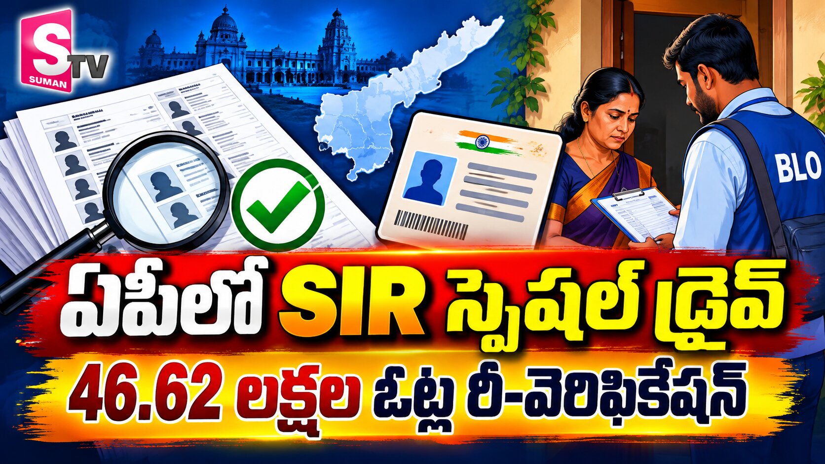 ఏపీలో నేటి నుంచి SIR స్పెషల్ డ్రైవ్.. 46.62 లక్షల ఓట్ల రీవెరిఫికేషన్